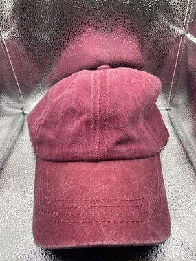Washed Burgundy Baseball Cap